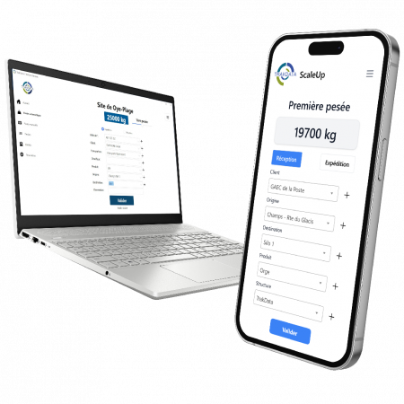 ScaleUp_TrakTools Visuel du logiciel Trakdata